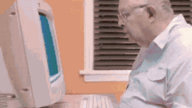 Deletes Computer Old Man GIF - Deletes Computer Old Man Disappear GIFs