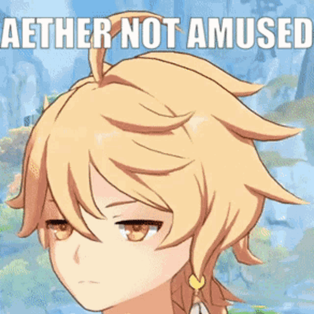Genshin Impact Aether GIF - Genshin Impact Aether Not Amused GIFs