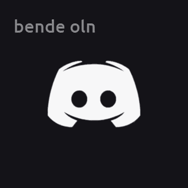 a black and white image of a button with the words bende oln below it