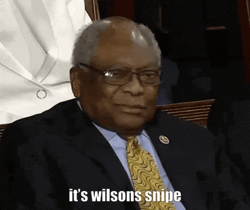 a man in a suit and tie says it 's wilson 's snipe