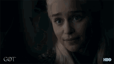 a close up of a woman 's face with the words got on the bottom right