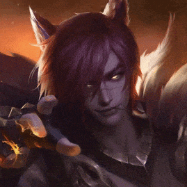 a close up of a person 's face with purple hair and cat ears