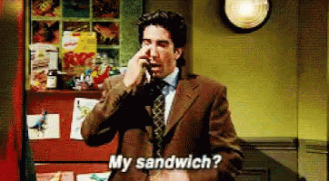 Ross My Sandwich GIF - Ross My Sandwich Friends GIFs