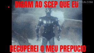 a picture of a robot with the words digam ao scep que eu recoverei o meu prepucio