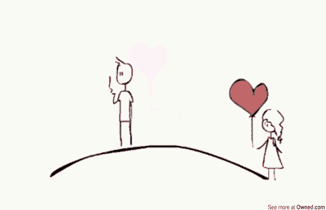 a drawing of a man and a woman with the words see more at owned.com