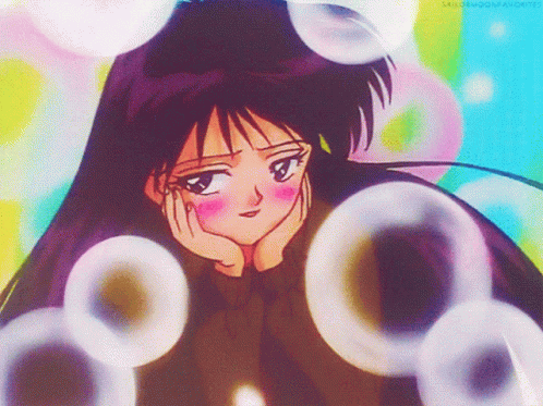 Sailor Moon Blushing GIF - Sailor Moon Blushing Bubbles GIFs