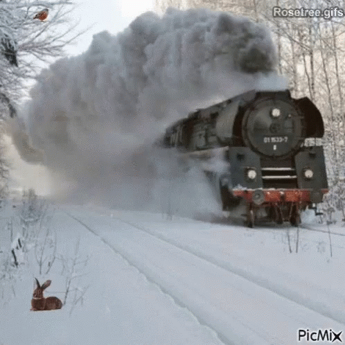 Train Snow GIF - Train Snow GIFs