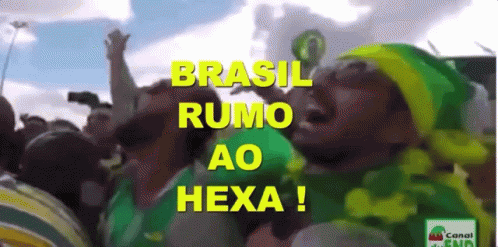 Brasil Rumo Ao Hexa, Futebol, Torcida, Brasileira GIF - Brazil Gobrazil Worldcup GIFs