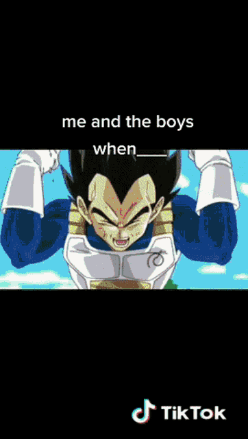 a picture of a cartoon character with the caption me and the boys when