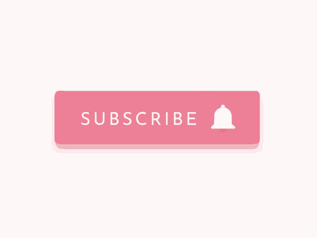 a pink subscribe button with a white bell on it
