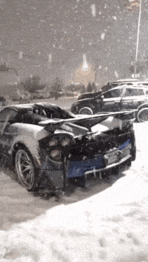 Car Snow GIF - Car Snow Huayra GIFs