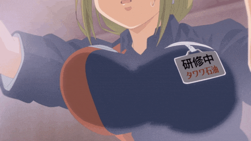 a woman with a name tag that says ' ' ' ' ' ' ' on it