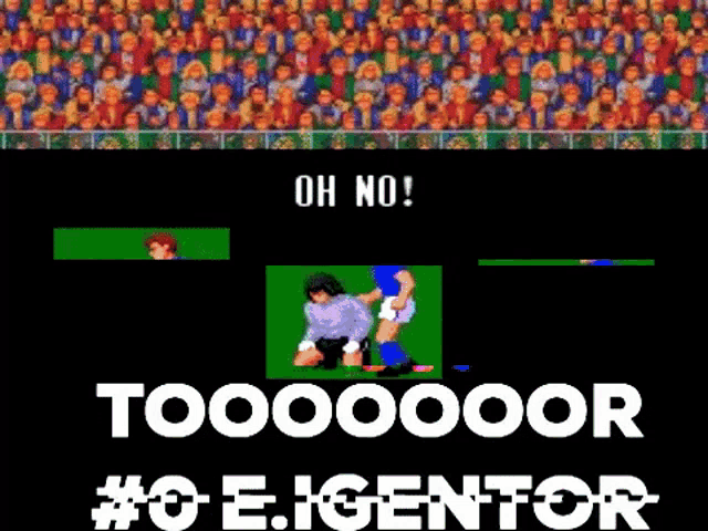 a screenshot of a video game with the words oh no too00000or #oeigentor on the bottom