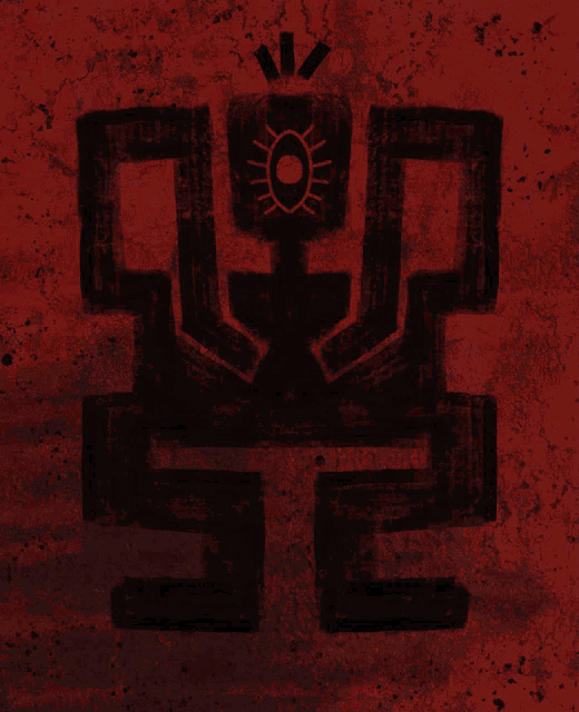 a drawing of a maze with a crown on top