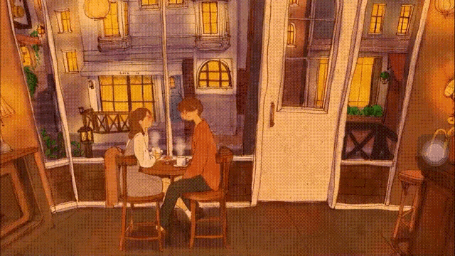 Puuung Cafe GIF - Puuung Cafe Couple GIFs
