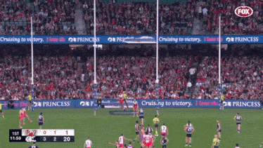 a fox broadcast of a soccer game with advertisements for princess