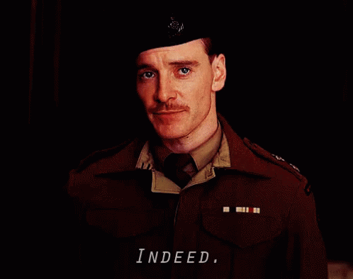Indeed GIF - Inglourious Basterds Michael Fassbender Archie Hicox GIFs