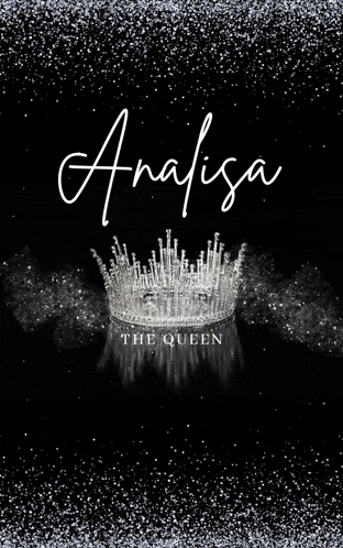 the cover of the book analisa the queen with a crown on it