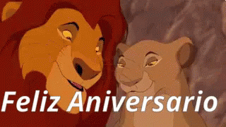 Leones Novios GIF - Lion King Anniversary GIFs