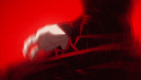 a person in a top hat is surrounded by red ribbons