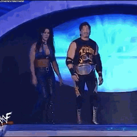 Eddie Guerrero Intercontinental Champion GIF - Eddie Guerrero Intercontinental Champion Chyna GIFs