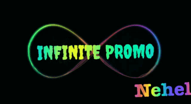 a rainbow colored infinity symbol with the words infinite promo