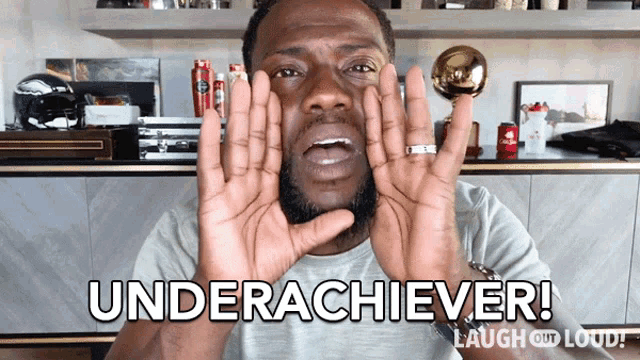 Underachiever Kevin Hart GIF - Underachiever Kevin Hart Laugh Out Loud GIFs