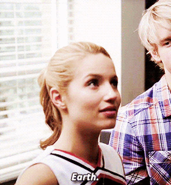 Glee Quinn Fabray GIF - Glee Quinn Fabray Earth GIFs