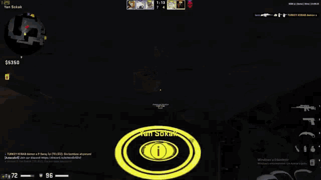 a screenshot of a video game shows a player 's score of $ 3550