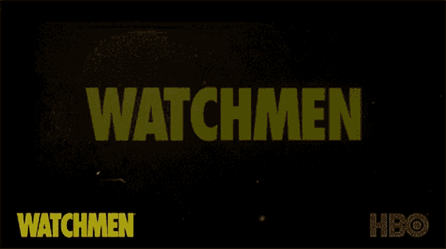 the word watchmen that is on a black background