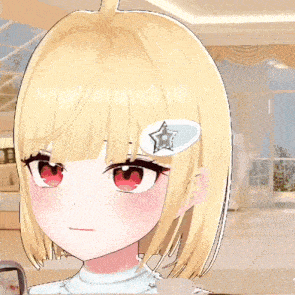 a close up of a girl 's face with a white star on her forehead
