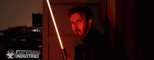 Attack The Hacksmith GIF - Attack The Hacksmith Real Burning Lightsaber GIFs