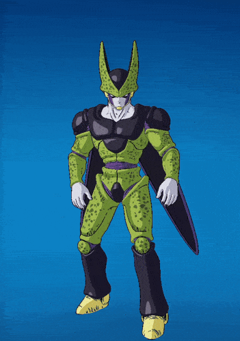 a cartoon character is jumping in the air and making a thumbs up gesture