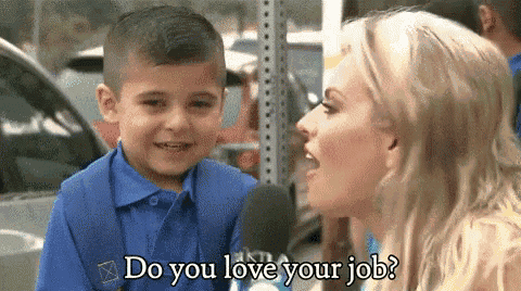 Do You Love Your Job Interview GIF - Do You Love Your Job Interview Yes GIFs