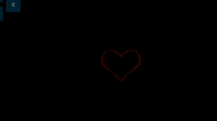 a dart board with a red heart in the center .