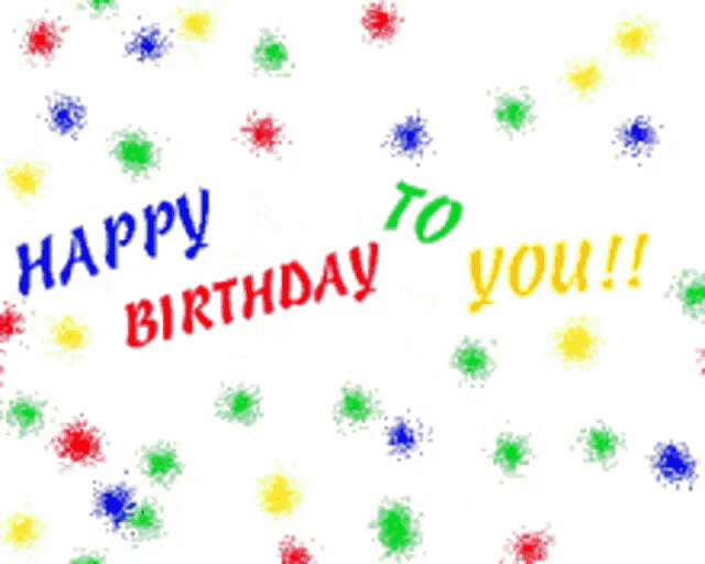 a red green yellow and blue balloon are flying in a row