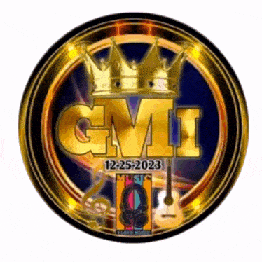 a gmi logo with a crown on top
