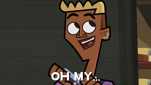 a cartoon character with the words did i do that