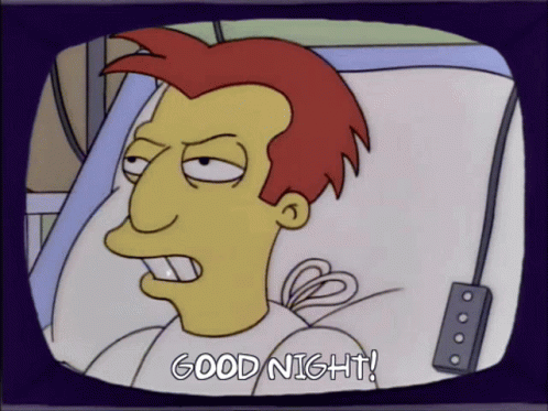 Im Out Good Night GIF - Im Out Good Night The Simpsons GIFs