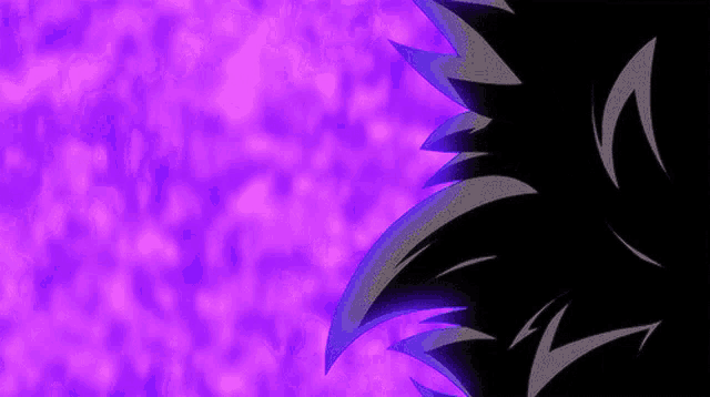 a close up of a black animal 's paw with purple background