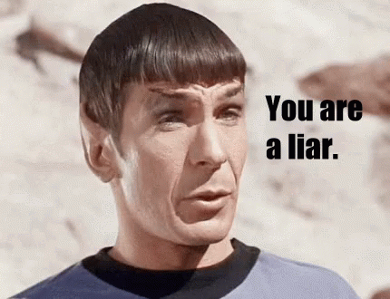 Liar Captain Spock GIF - Liar Captain Spock You Are A Liar GIFs