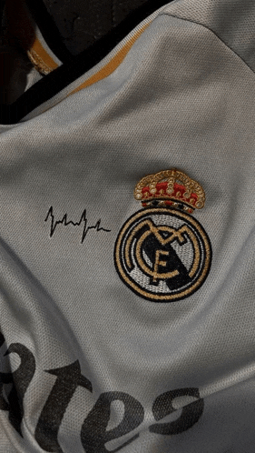 a soccer jersey with a signature on it