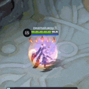 a person is playing a video game called mobile legends and has a score of 15 points .
