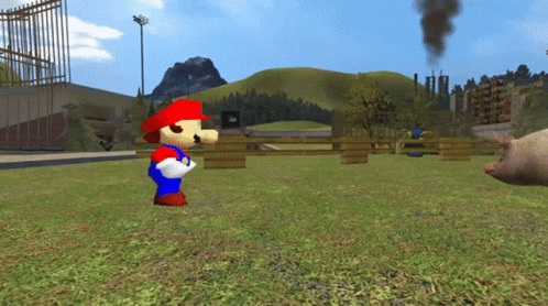 Smg4 Pigs GIF - Smg4 Pigs Running GIFs