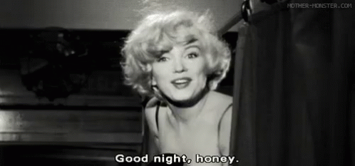 Goodnight GIF - Some Like It Hot Marilyn Monroe Good Night GIFs