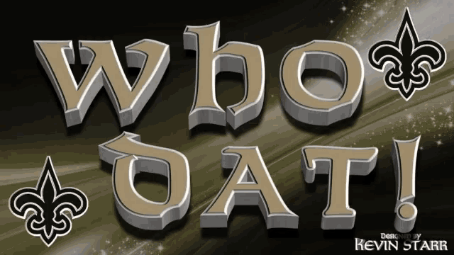a logo for the new orleans saints that says whoo oat