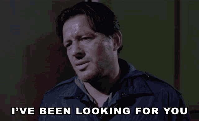 a man says i 've been looking for you in a dark room