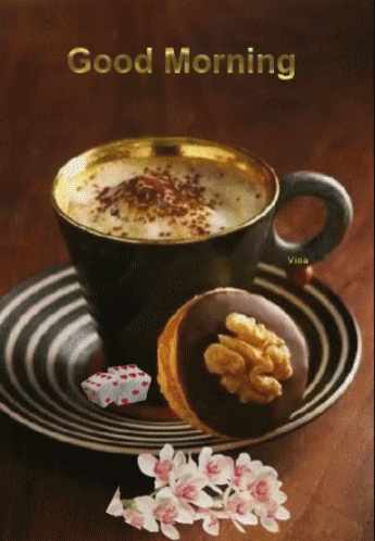 Good Morning Love Coffee GIF - Good Morning Love Coffee Cake GIFs