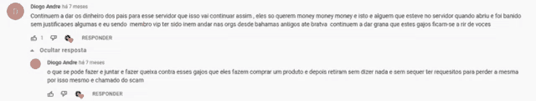 a screenshot of diego andre 's comments on a facebook page