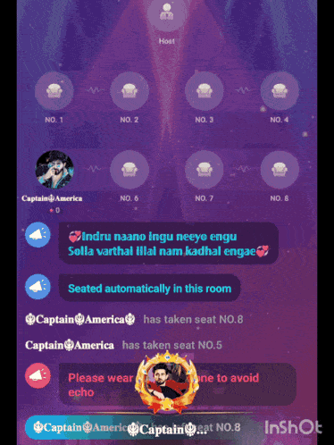 a screenshot of a video chat with captain america and captain america